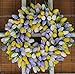 The Wreath Depot Yellow and Pale Lavender Tulip Front Door Wreath, 19 Inch