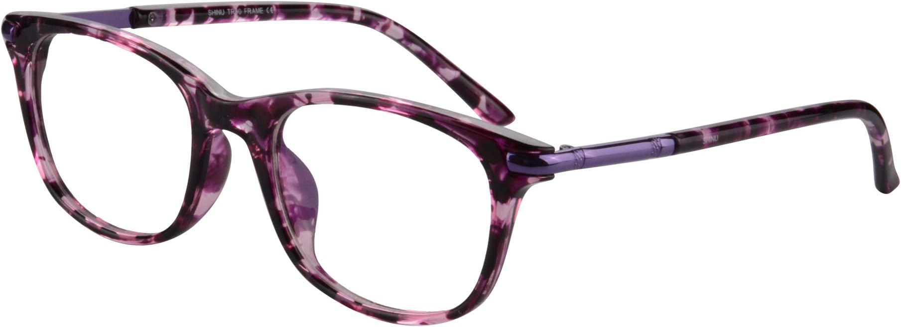 Women's Asymptotic Multifocal Glasses Horn Rimmed Readers Progressive Multifocus Computer Reading Glasses-RG17