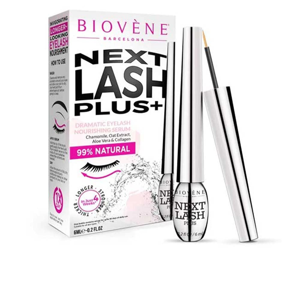 Biovène Next Lash Plus+ Serum for Dramatic Eyelashes - Growth Serum for Lashes - Consists of Essential Vitamins - For Voluminous, Natural Eyelashes (6 ml), (Pack of 1)