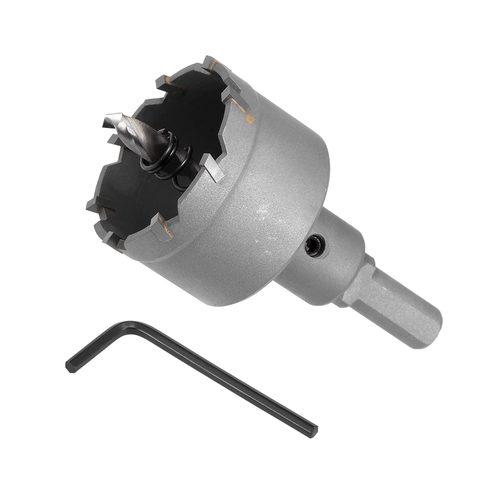 CoCud Carbide Hole Saw, 1.7 Inch/42mm Diameter, Metal Steel Hole Cutters Drill Bits - (Applications: for Metal Wood), 1-Pieces