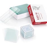 Microscope Slides and Covers &ndash; 50 Blank Glass Slides for Microscope with 100 Coverslips &ndash; Ground Edge Glass Slides, Perfect for Microscopy Experiments and Analysis &ndash; Compatible with Most Microscopes
