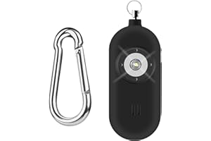 THOPEB Self Defense Key Chain Siren–Rechargeable–Personal Safety Alarm for Womne–130dB Siren, Strobe SOS LED Light. Helps Elders & Kids Emergency Call (Charcoal)