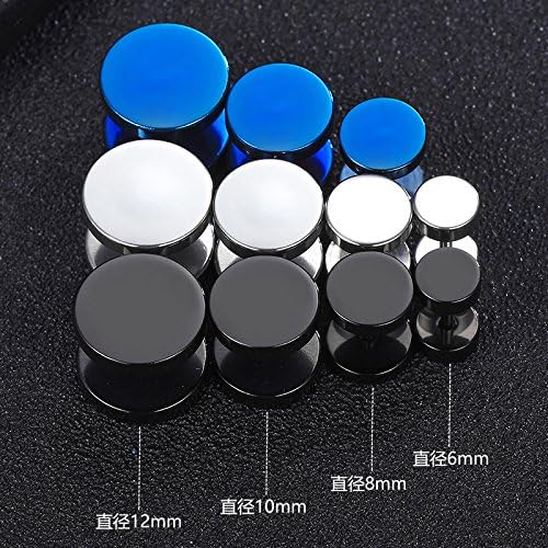 Influx men black steel ear Single Earring jewelry earrings men learn dumbbell nail men sex daily life personality
