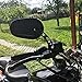 Side Mirrors for Sportster Road King Electra Glide V-ROD Street Bob FXDB Dyna Softail Black Rear view