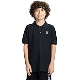 Messi Boys Lifestyle Short Sleeve Polo T-Shirt, Slim-fit Graphic Tee, Cotton Blend Fabric