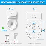 Ibergrif Soft Close Toilet Seat White O Shape Quick Release Adjustable Hinges view 8