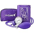 FriCARE Manual Blood Pressure Cuff for Nursing Students, FSA/HSA Eligible, Aneroid Sphygmomanometer for BP Monitoring, Home & Medical School Essentials with Carrying Case, Universal Adult Size, Purple