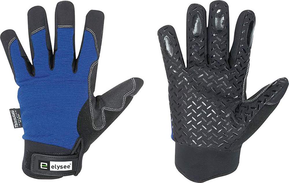 Format 4025888188608 Winter Gloves Freezer. Size 8 Black/Blue