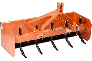 TITAN ATTACHMENTS Titan 4' - 7' Box Blade Tractor Attachment Category 1 Cat 0 Scarifier Shank