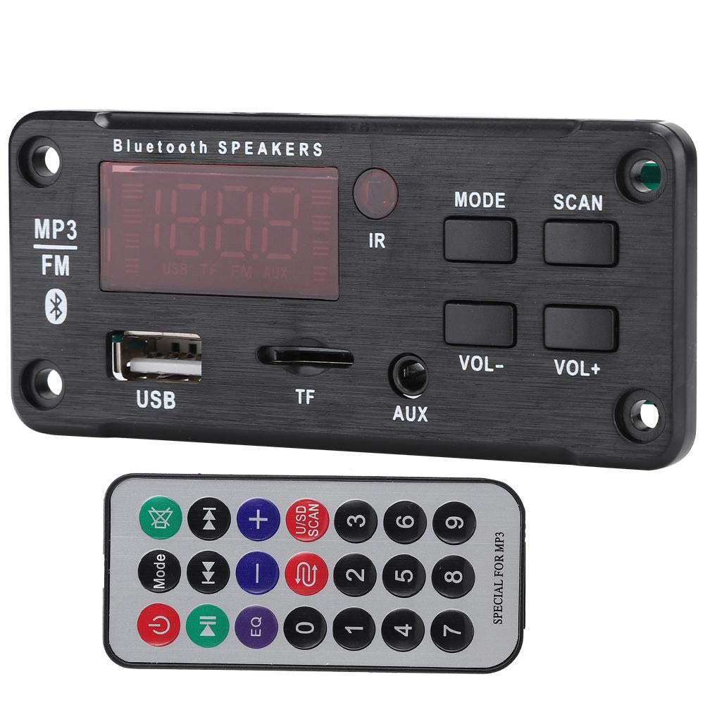 USB MP3 Decoder Board Car Audio Bluetooth MP3 Decoder Board Bluetooth 5.0 Hands-Free Call Recording Module USB Memory MMA FM Radio Amplifier