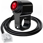 Nilight 7/8" Motorcycle Handlebar Switch Toggle Waterproof Button | Plug and Play 12V with Connector for UTV Driving Lights Fits 22mm Handlebars and Nilight 3 Pin Wiring Harness