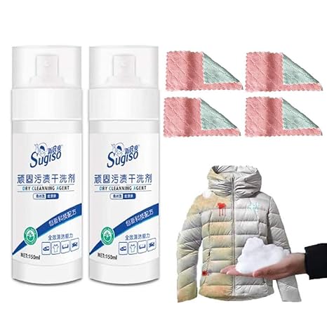 Myfreed Household Stain Dry Remover Spray Rinse Free Cleansing Spray Waterless Clothing Cleansing Foam Down Jacket Powerful All Purpose Removing Stain Removing For Carpet Sofas Quilt 2 Pack Amazon In Health Personal Care