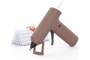 Tilswall Cordless Hot Glue Gun, Fast Preheating with 2000mAh Built-in Battery Hot Melt Glue Gun, 20 Premium Glue Sticks, Mini