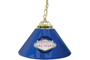Trademark Games LV1200 Welcome to Las Vegas 14-Inch Single Shade Bar Lamp, Blue