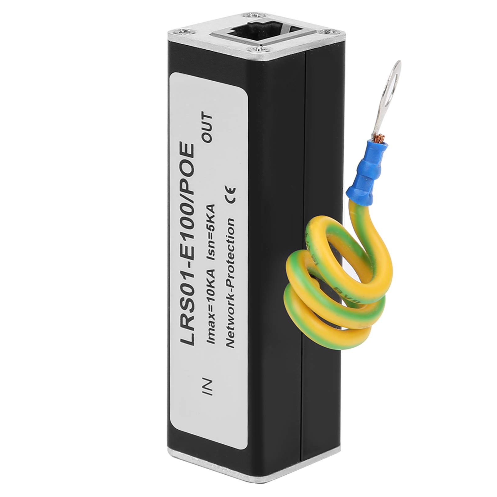 Sutinna POE Surge Protector, POE Networks Arrester IP Camera Thunder Surge Protector Quick Response Security Application Network Lightning Protection Device