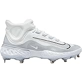 Nike Men and Women's Alpha Huarache Elite 4 Athletic Shoe - Black-Black (9.5)