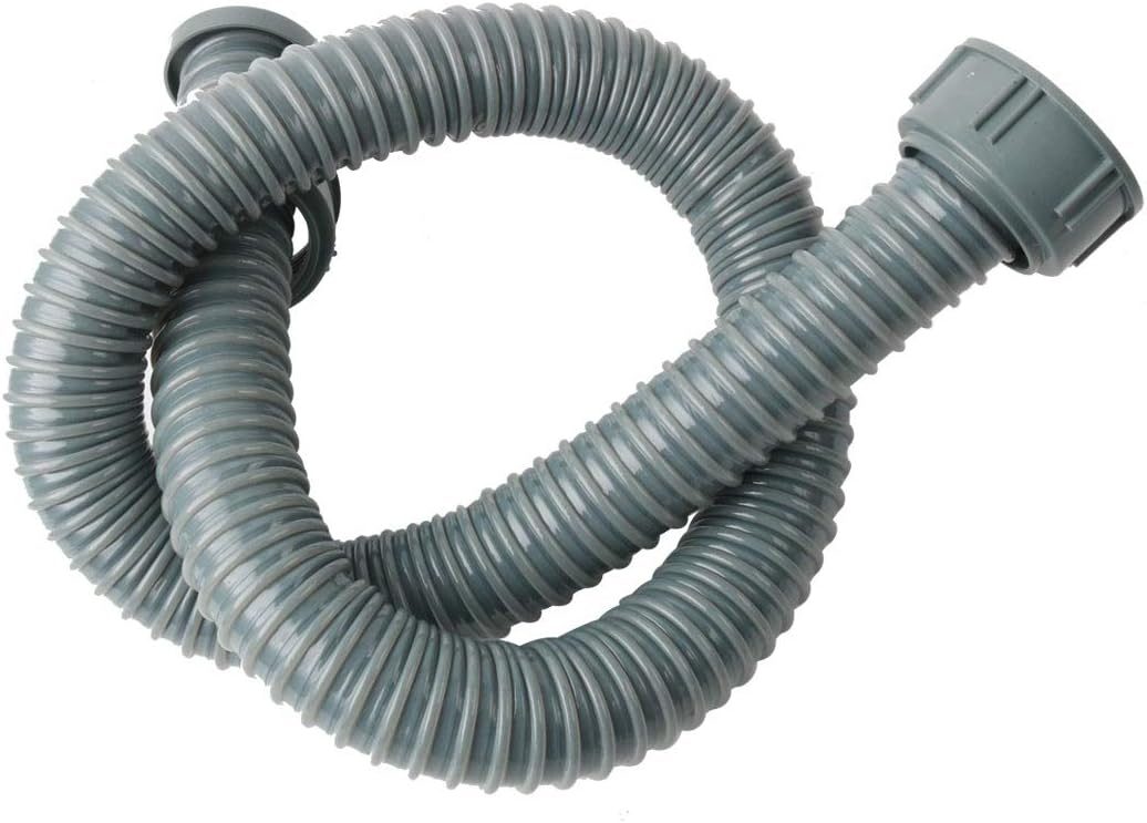 uxcell 3 Feet Double Thread Joint Universal Wash Machine Drain Extension Hose Portable Wash Machine Dishwasher Discharge Drain Hose Replacement