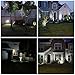 Solar Spotlight Lights 2 in 1 Motion Sensor Landscape Lights 6 LED Waterproof Outdoor Security Lighting Adjustable Wall Light Auto On/Off for Yard Garden Driveway Pathway Pool Tree Patio