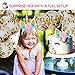 Unicorn Party Supplies - Unicorn Headband, Unicorn Cake Topper with Eyelashes, Birthday Banner & 10 Gold Balloons | Birthday Party Supplies, Party Decorations & Party Favors | 15 Piece Party Set