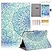 iPad Mini 1/2/3 Case, LittleMax(TM) Ultra Slim [Flip Stand Cover] [Card Holder] Case with Auto Sleep/Wake Function for Apple iPad Mini 1/2/3 [Free Cleaning Cloth,Stylus Pen]-#2 Green Flower