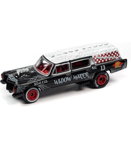 Lot Johnny Lightning 1/64 - Mercury Woody Wagon 1950 + Cadillac Ambulance 1959