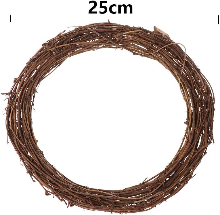 Amiaodz 8-30CM Hot Window Door Hanging Eid Murbark Wedding Wreaths Sepak Takraw Ramadan Decoration Round Shape Rattan Garland