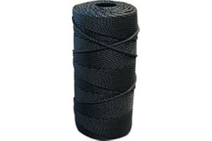Lee Fisher Black and Tarred Braided Nylon Twine