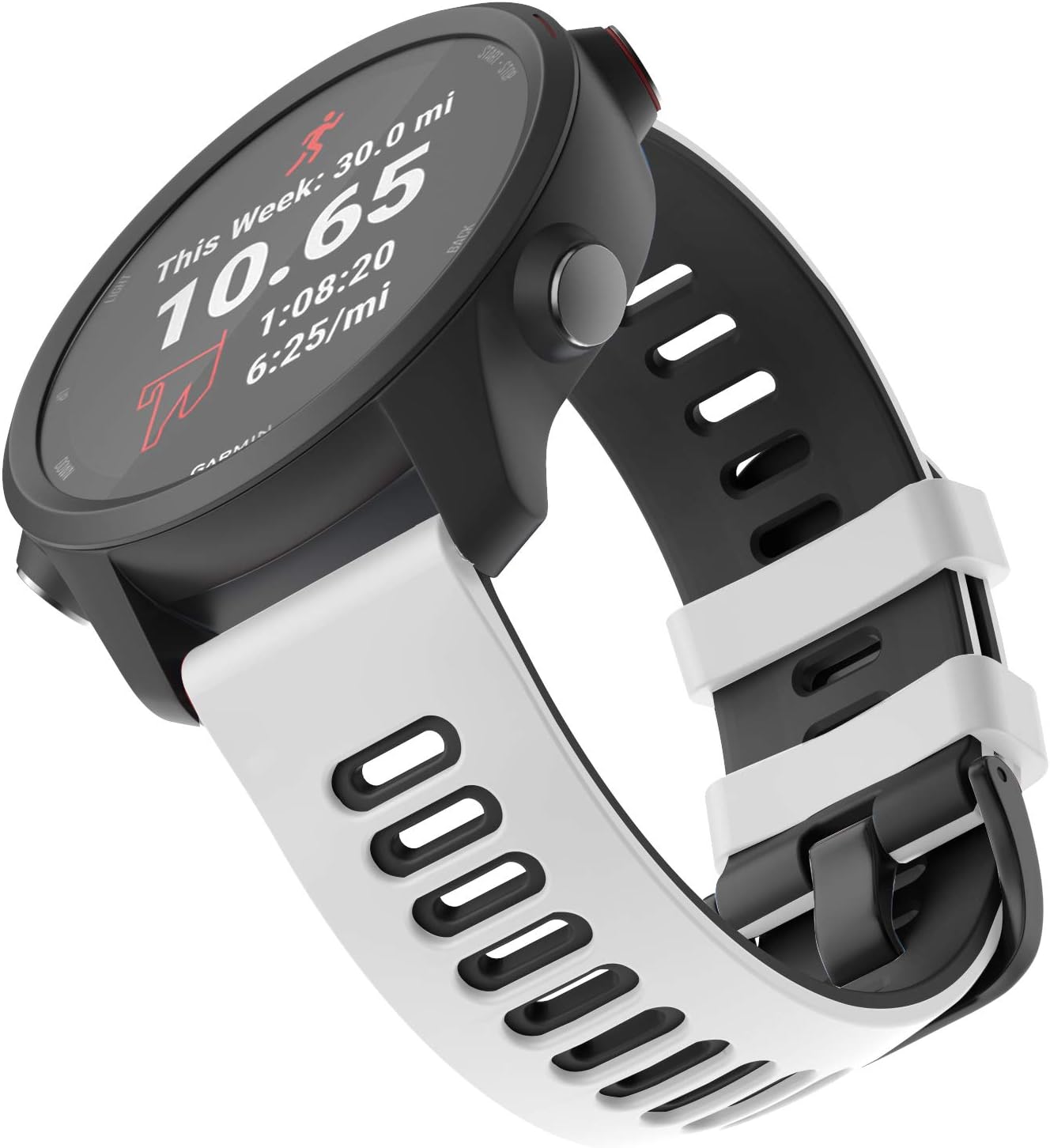 ISABAKE 20mm Silicone Watch Strap for Garmin Vivoactive 3, Forerunner 245/645, Vivomove HR, Samsung Galaxy Watch 42mm - Image 3