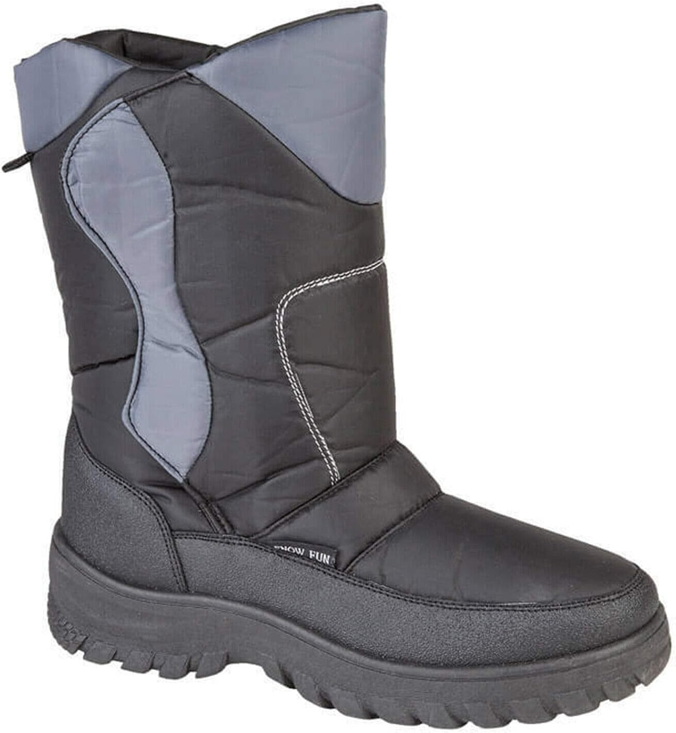 Whistler Mens Warm Lined Winter Snow Boots Grip Sole Thermal Wellingtons Velcro Mucker Boots (UK