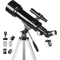 Telescope 70mm Aperture 500mm - for Kids & Adults Astronomical Refracting Telescopes AZ Mount Fully Multi-Coated Optics, with