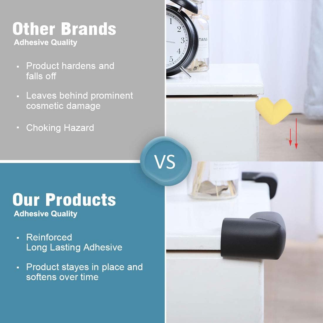 uxcell Foam Furniture Table Desk Edge Cover Pads Protector ...