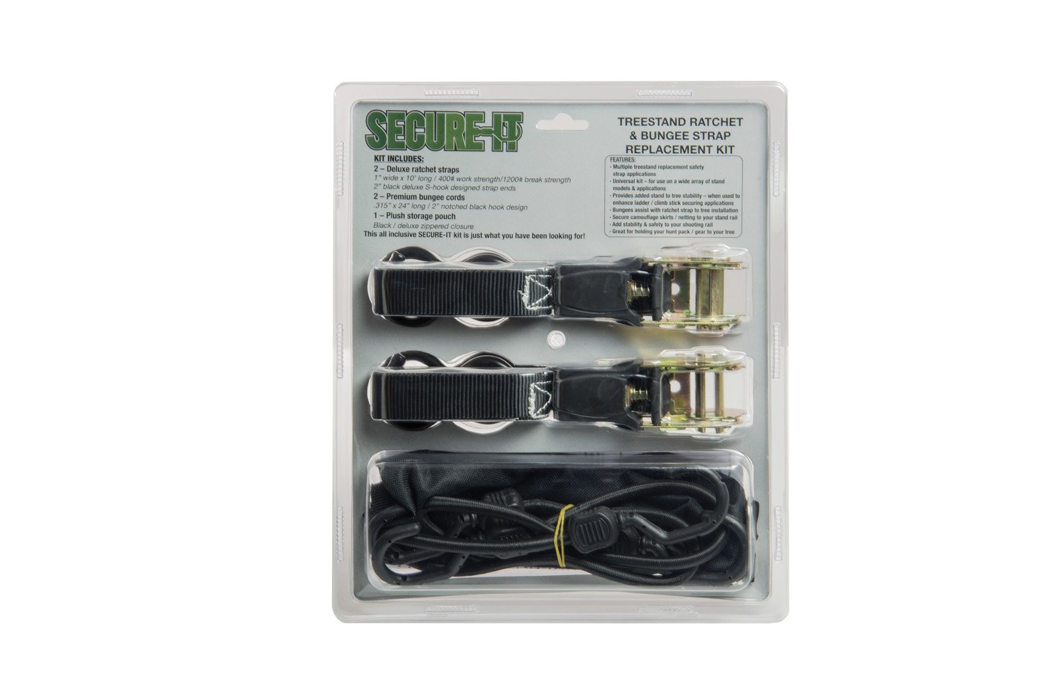 Secure It TreeStand Ratchet and Bungee Strap Replacement Kit Tools