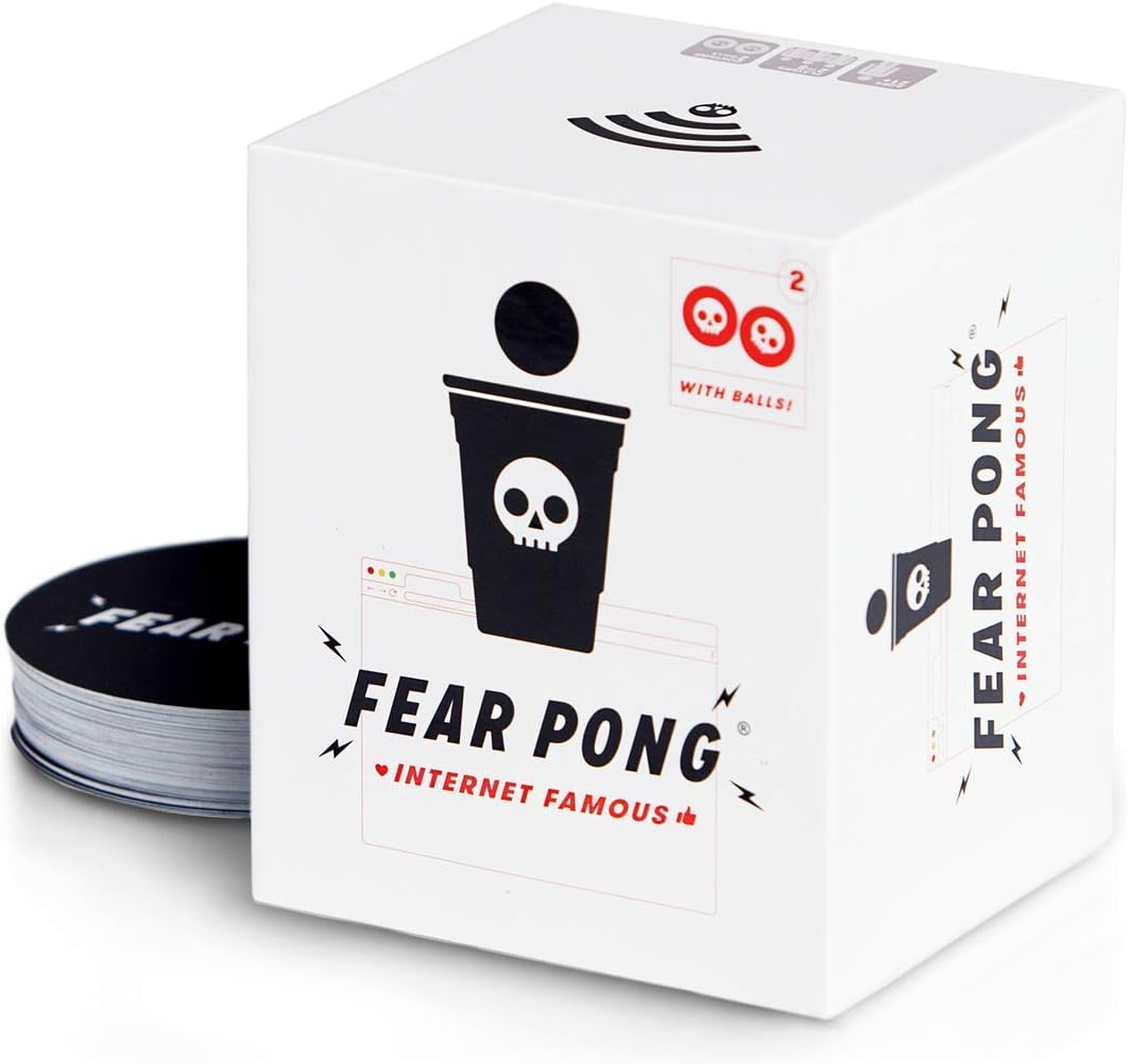 Fear Pong: Internet Famous Refreshed - Newly Updated Crazy Dares Perfect for Parties Game Nights, Gatherings