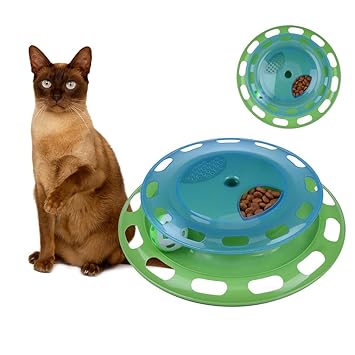 Widen Electric Cat Feeder Toys Interactive Ball Training Tracks