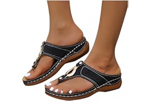 GIBOBBY Sandals for Women Retro Bohemian Thong Sandals Roman Beach Gladiator Sandal Open Toe Summer Casual Flat Slipper
