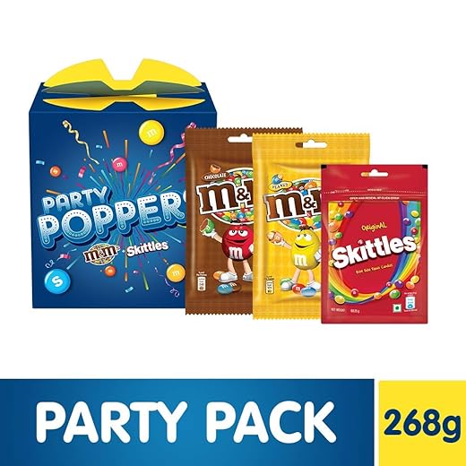 Party Poppers Assorted Chocolates and Candy Gift Pack