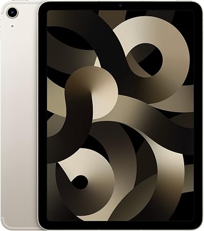 2022 Apple iPad Air 10.9 Wi-Fi Cellular 256GB Starlight Renewed M1