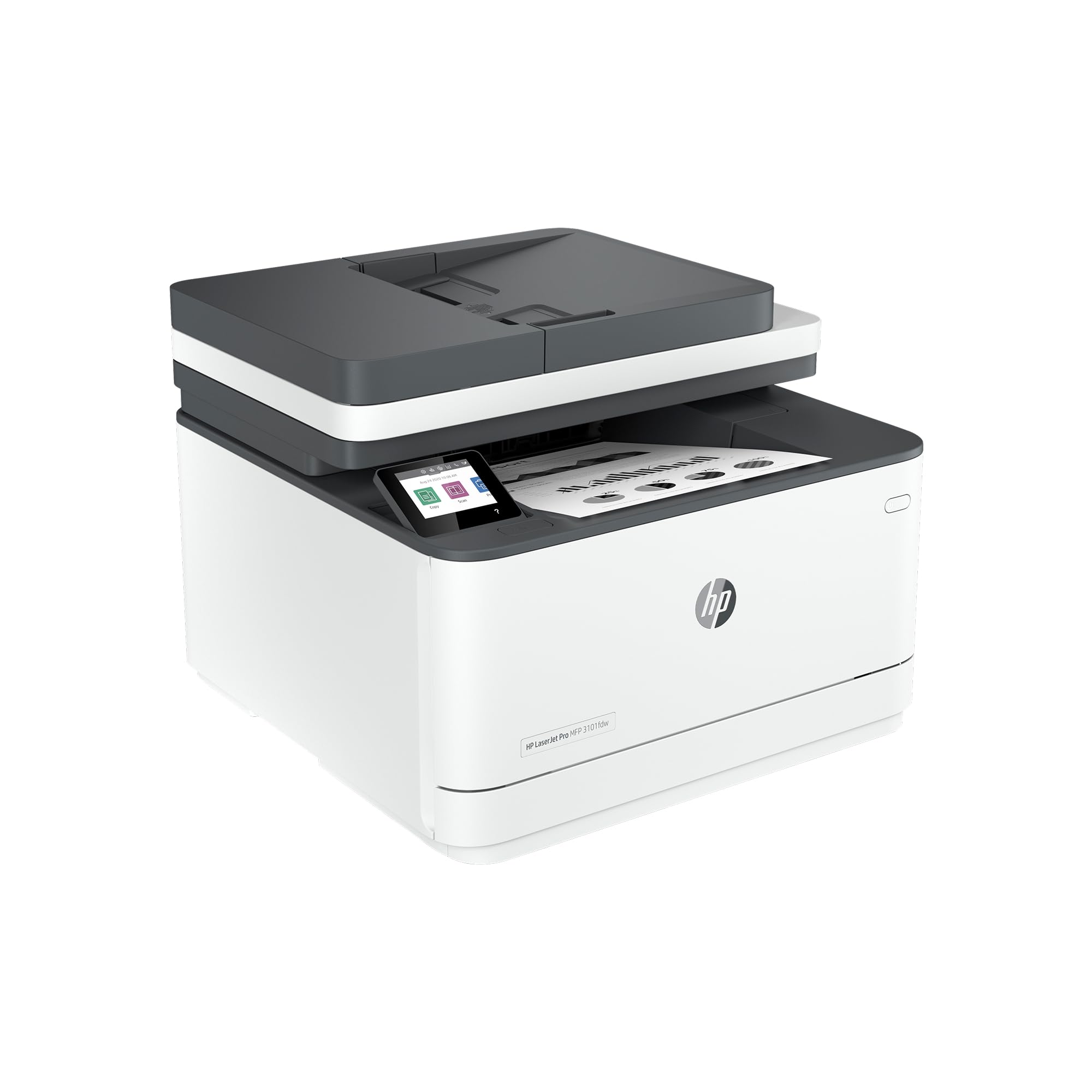 HP LaserJet Pro MFP 3101fdw Wireless Black & White All-in-One Laser Printer, Scanner, Copier, Fax, Best-for-Office (3G628F)