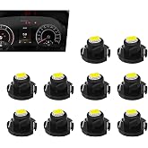 CouTunp 10PCS T4.2 LED Bulb Car Interior Lights, T4 Bulbs Dash Light, 10mm Base 3030 SMD Chip Neo Wedge LED Instrument Cluster Bulb, Super Bright Climate Control Switch Indication Bulbs (White)