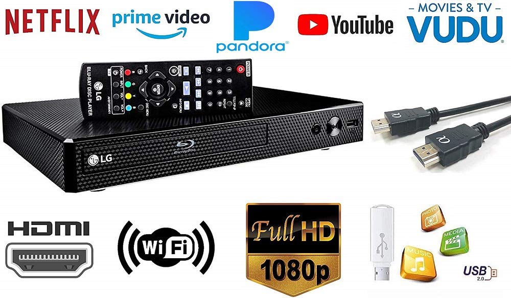 Lg Bp350 BluRay Disc & Dvd Player Full Hd 1080P Upscaling With