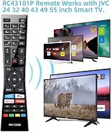 UNOCAR RM-C3338 Universal Replacement for JVC Smart TV Remote RM-C3338 view 3
