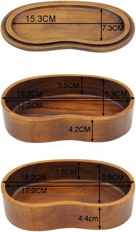 AOOSY Bento Box, Japanese Lunch Containers, 2-tier Wooden Bento Box with Fork Spoon for Office School, Hiking, Camping - Image 5