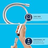 GROHE VitalioFlex Shower Hose 1m Silver TwistStop G1/2" Chrome view 5