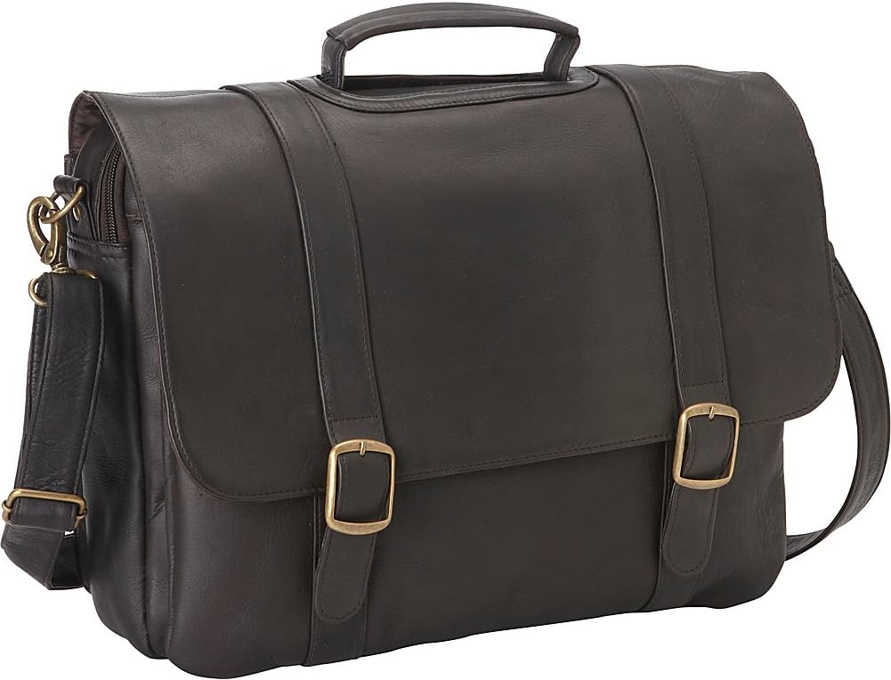 le donne leather classic laptop backpack