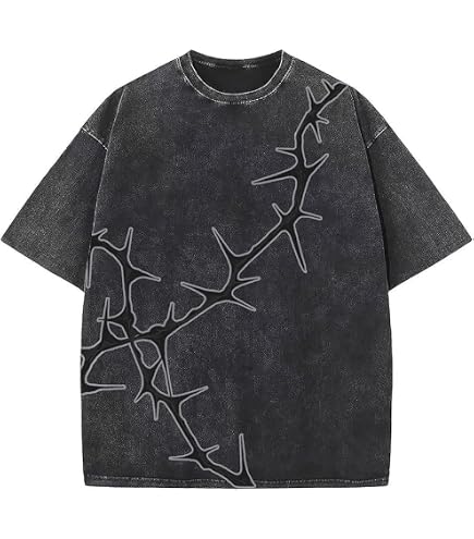 Men's Oversized Graphic T-Shirt Rock Band Y2k Tee Shirts -Vintage