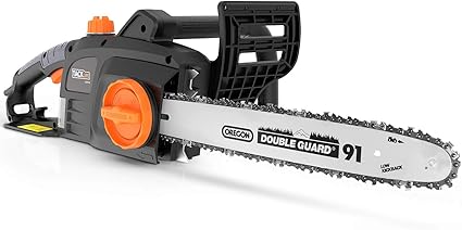 Tronconneuse Tacklife 1800w Tronconneuse Electrique Avec Barre Et Chaine Oregon A Faible Recul De 40 Cm Vitesse De La Chaine De 13 5m S Auto Tension Frein De Chaine Et Lubrification Automatique Gcs11b Amazon Fr Bricolage