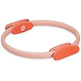 POPSUGAR Pilates Ring (15" Rose Pink/Berry, 1 lb), Dual-Grip Magic Circle Fitness Ring for Added Resistance, Tone, Sculpt & Strengthen Muscles, Pilates Ring Circle for Stretching & Home Gym Exercise