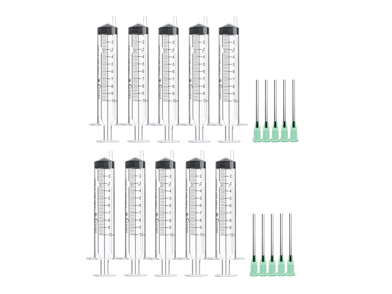 Ciringe 10 ml Syringe with 14G Green Mixing Kit - 10 Sets — image 1