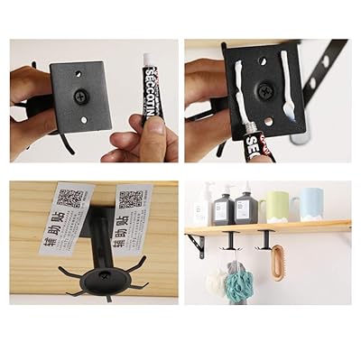 Buy Top Mounted Kitchen Rotating Hooks For Utensils Matte Black Cooking Utensil Rack With 8 Rotatable Utensil Hooks For Spoons Pot Rags Metal Kitchen Utensils Hanger Holder For Kitchen Bathroom Garage Online