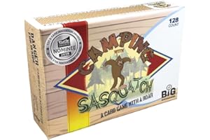 SUN COMPANY Camping with Sasquatch by Big Discoveries - A 128-Count Family Card Game with a Roar! | Fun Rummy Meets Slapjack Card Games for Kids, Teens, Adults, and Families